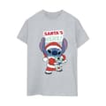 Pikkukuva 1 / 3: Disney Womens/Ladies Lilo & Stitch Santa´s Here Cotton Boyfriend T-Shirt