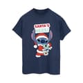 Pikkukuva 1 / 3: Disney Womens/Ladies Lilo & Stitch Santa´s Here Cotton Boyfriend T-Shirt