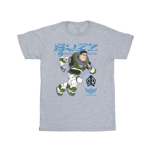 Disney T-shirt i bomull för flickor Lightyear Buzz Run To Action