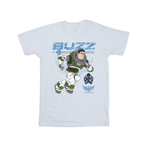 Disney T-shirt i bomull för flickor Lightyear Buzz Run To Action