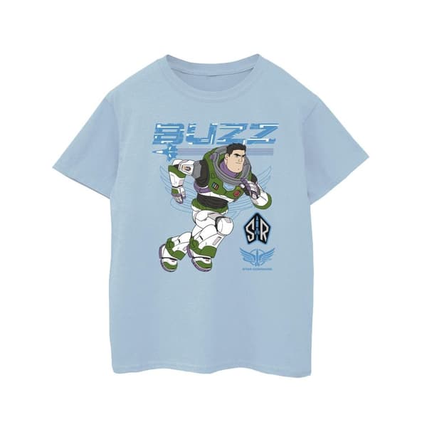 Disney T-shirt i bomull för flickor Lightyear Buzz Run To Action