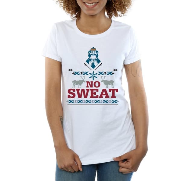 Disney Womens/Ladies Frozen Oaken No Sweat Cotton T-Shirt