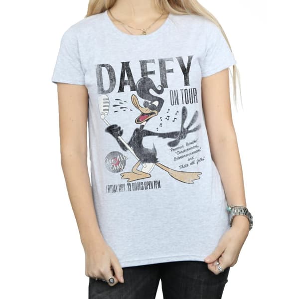 Looney Tunes Womens/Ladies Daffy Duck Concert Cotton T-Shirt