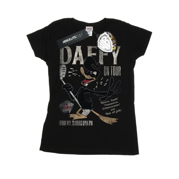 Looney Tunes Womens/Ladies Daffy Duck Concert Cotton T-Shirt