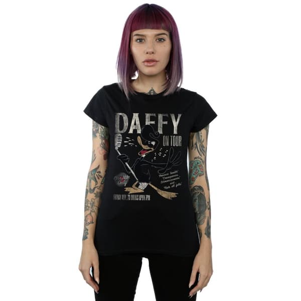 Looney Tunes Womens/Ladies Daffy Duck Concert Cotton T-Shirt