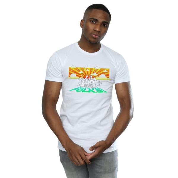 Looney Tunes Mens Group Sunset T-Shirt