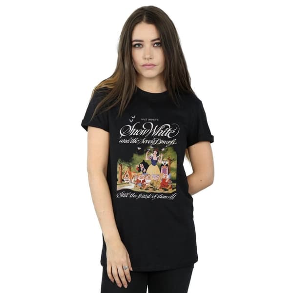Disney Dam/Tjej Snövit och de sju dvärgarna Boyfriend T-shirt i bomull