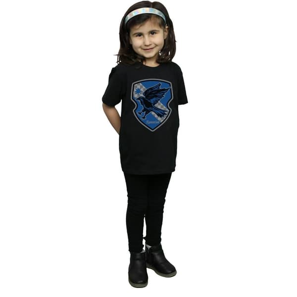 Harry Potter T-shirt i bomull med Ravenclaw-emblem för flickor