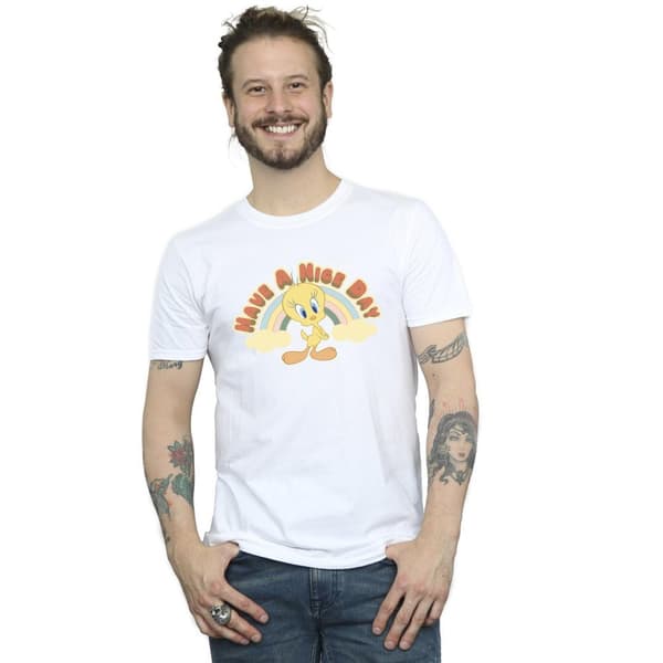 Looney Tunes T-shirt för män med en trevlig dag