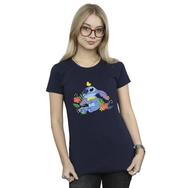 Disney Womens/Ladies Lilo & Stitch Birds Cotton T-Shirt