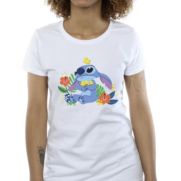 Disney Womens/Ladies Lilo & Stitch Birds Cotton T-Shirt