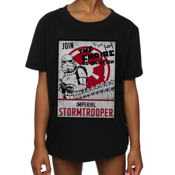 Star Wars The Empire Revolution bomulls-T-shirt för flickor