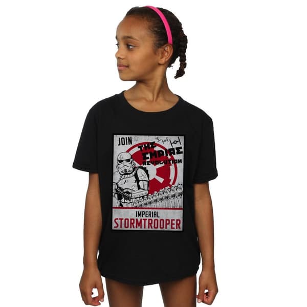 Star Wars The Empire Revolution bomulls-T-shirt för flickor