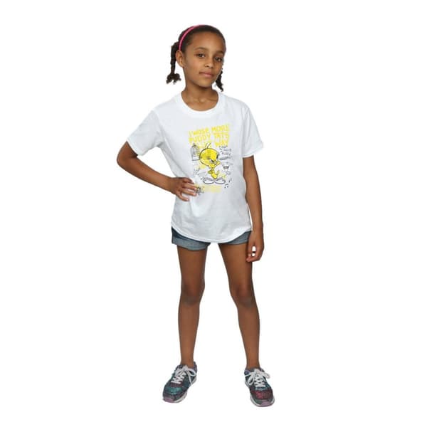 Looney Tunes Girls Tweety Pie More Puddy Tats Cotton T-Shirt