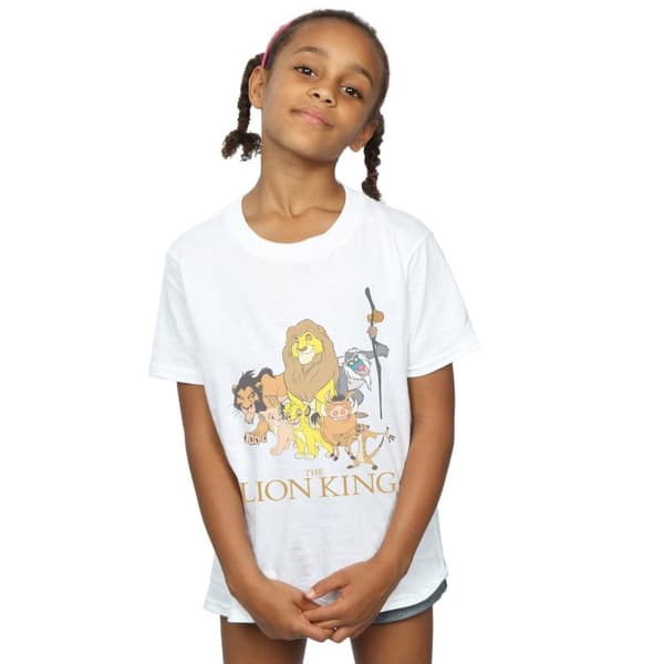 Disney Girls The Lion King Group Cotton T-Shirt