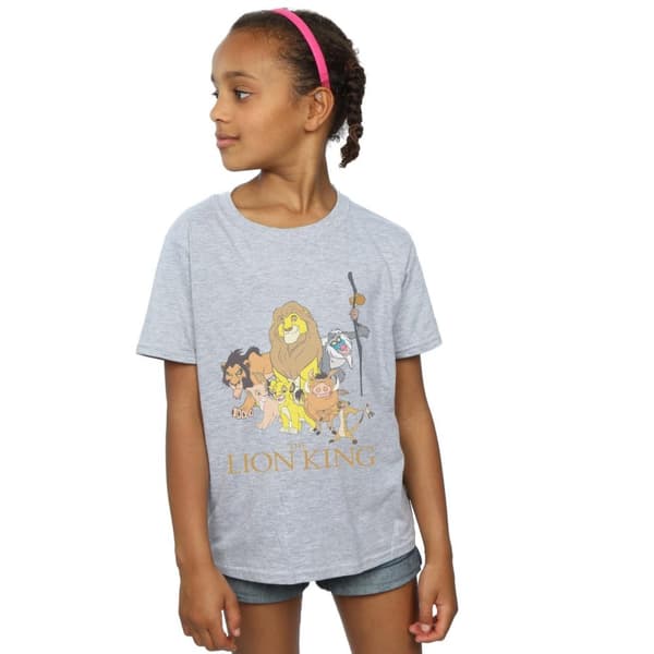Disney Girls The Lion King Group Cotton T-Shirt
