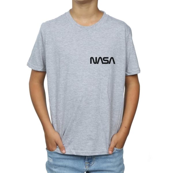 NASA Boys Modern Logo Chest T-Shirt