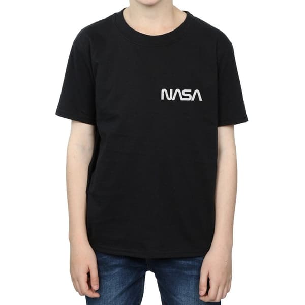 NASA Boys Modern Logo Chest T-Shirt