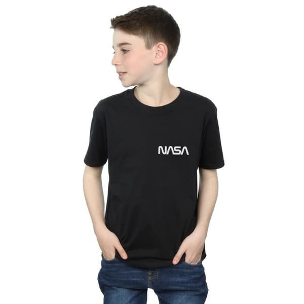 NASA Boys Modern Logo Chest T-Shirt