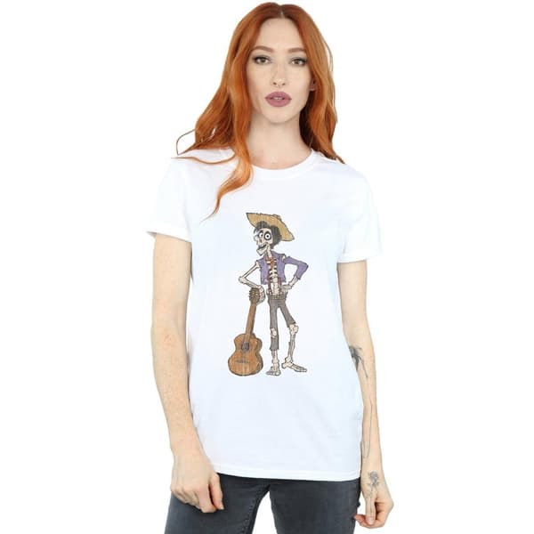 Disney Womens/Ladies Coco Hector With Guitar Cotton Boyfriend T-Shirt