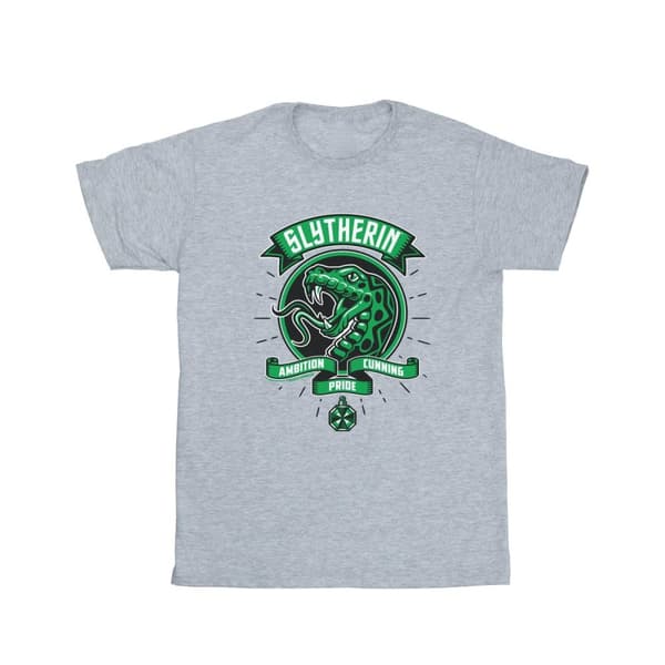 Harry Potter Womens/Ladies Slytherin Toon Crest Cotton Boyfriend T-Shirt