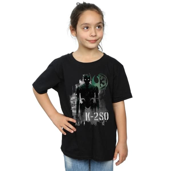 Star Wars Girls Rogue One K-2SO Gaze Cotton T-Shirt