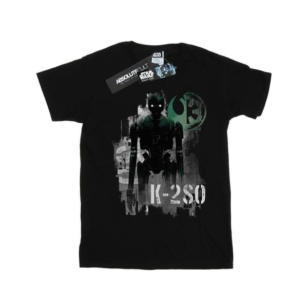 Star Wars Girls Rogue One K-2SO Gaze Cotton T-Shirt