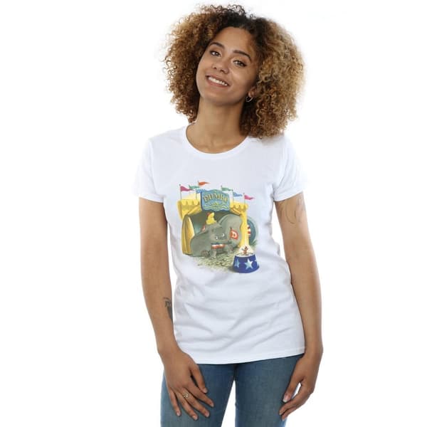 Disney Womens/Ladies Dumbo Circus Cotton T-Shirt
