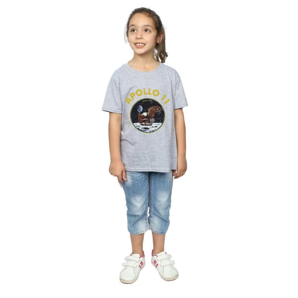 NASA Girls Classic Apollo 11 Cotton T-Shirt