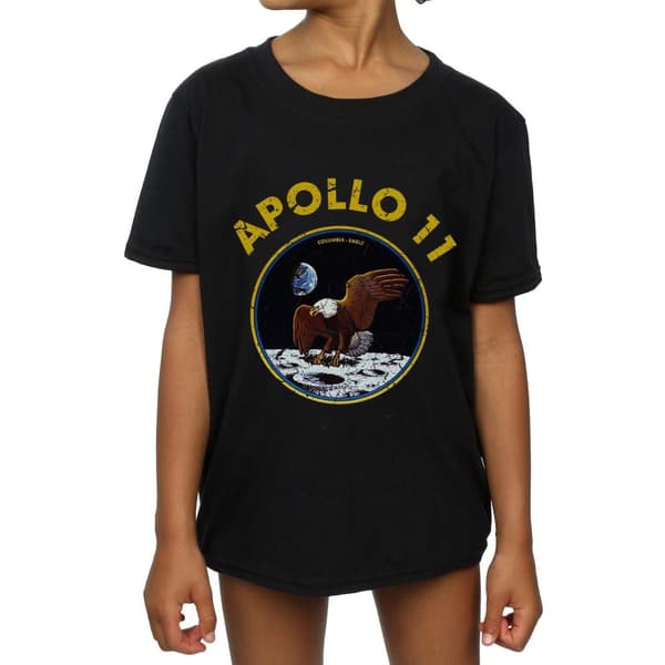 NASA Girls Classic Apollo 11 Cotton T-Shirt