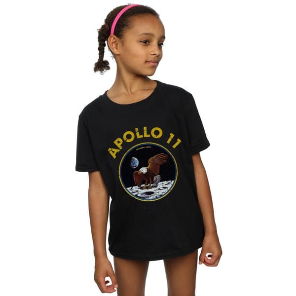 NASA Girls Classic Apollo 11 Cotton T-Shirt