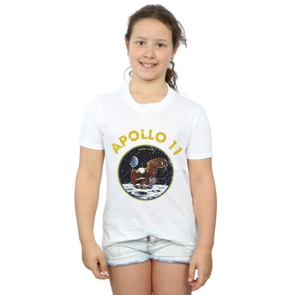 NASA Girls Classic Apollo 11 Cotton T-Shirt