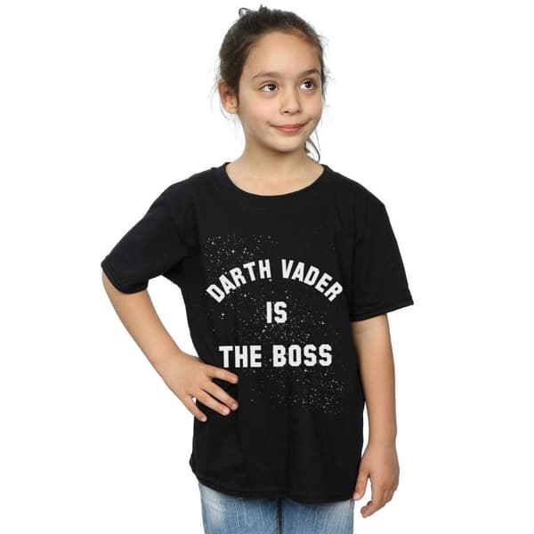 Star Wars Girls Darth Vader The Boss Cotton T-Shirt