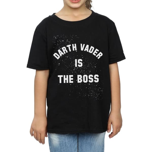Star Wars Girls Darth Vader The Boss Cotton T-Shirt