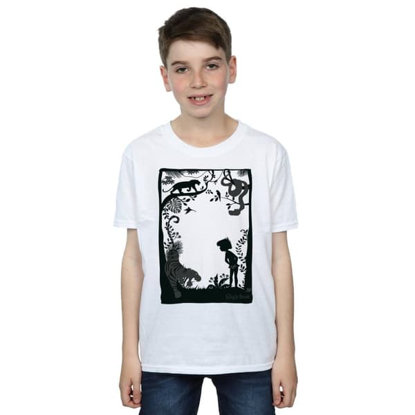 Disney Boys The Jungle Book Silhouette Poster T-Shirt
