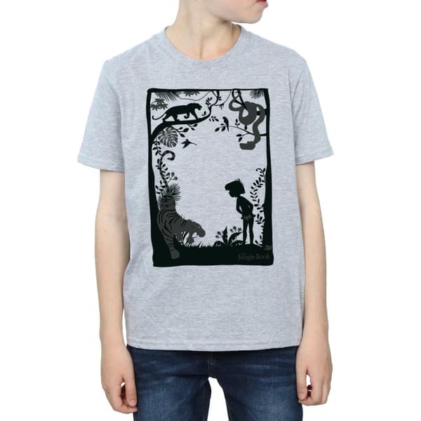 Disney Boys The Jungle Book Silhouette Poster T-Shirt
