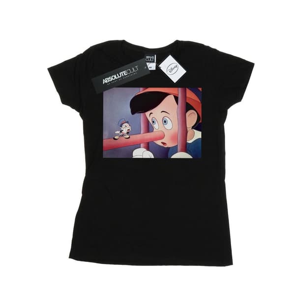 Disney Womens/Ladies Pinocchio Nose Still Cotton T-Shirt