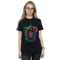 Miniatyrbillede 2 af 3: Harry Potter Womens/Ladies Gryffindor Crest Tie Dye Infill Cotton Boyfriend T-Shirt