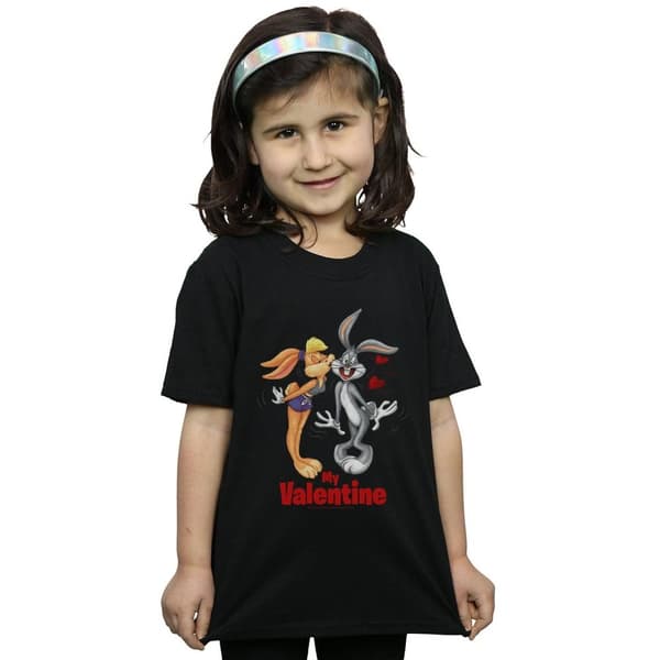 Looney Tunes Girls Bugs Bunny And Lola Valentine´s Day Cotton T-Shirt