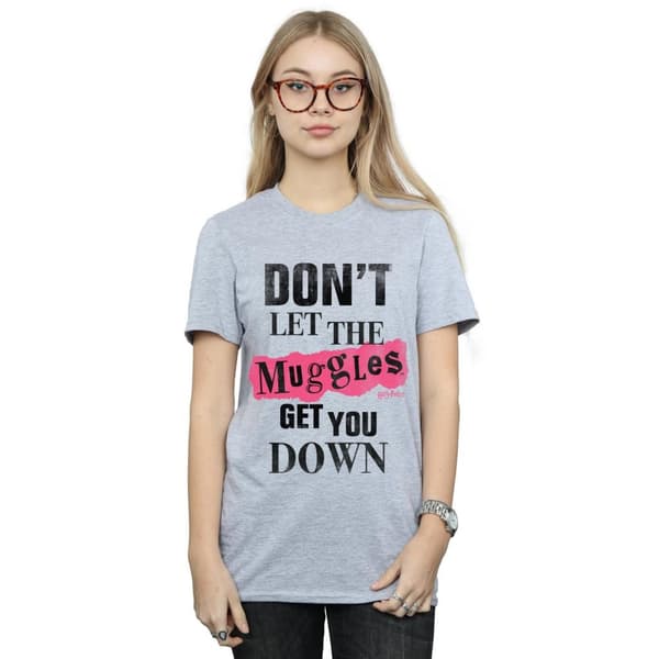 Harry Potter Womens/Ladies Muggles Clippings Cotton Boyfriend T-Shirt