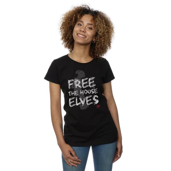 Harry Potter Womens/Ladies Dobby Free The House Elves Cotton T-Shirt