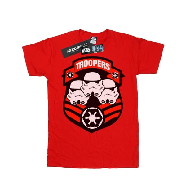 Star Wars Girls Stormtrooper Troopers Cotton T-Shirt Red 12-13 Years