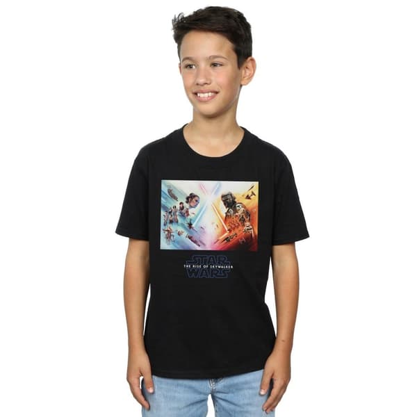 Star Wars: The Rise of Skywalker Boys Star Wars The Rise Of Skywalker Battle Poster T-Shirt