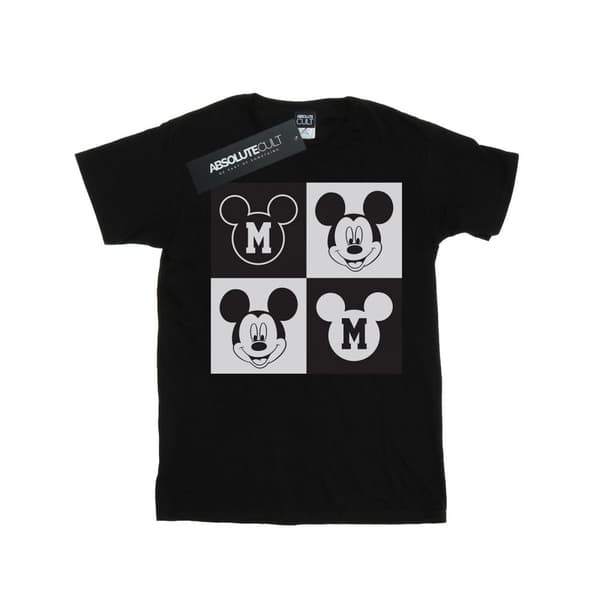 Disney Boys Mickey Mouse Smiling Squares T-Shirt