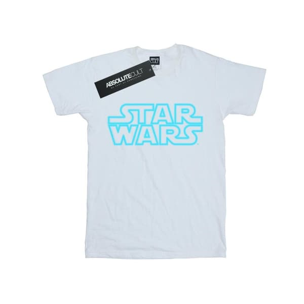 Star Wars T-shirt i bomull med Neon Sign-logotyp för flickor