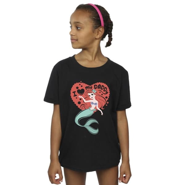 Disney Girls The Little Mermaid Love Daddy Cotton T-Shirt