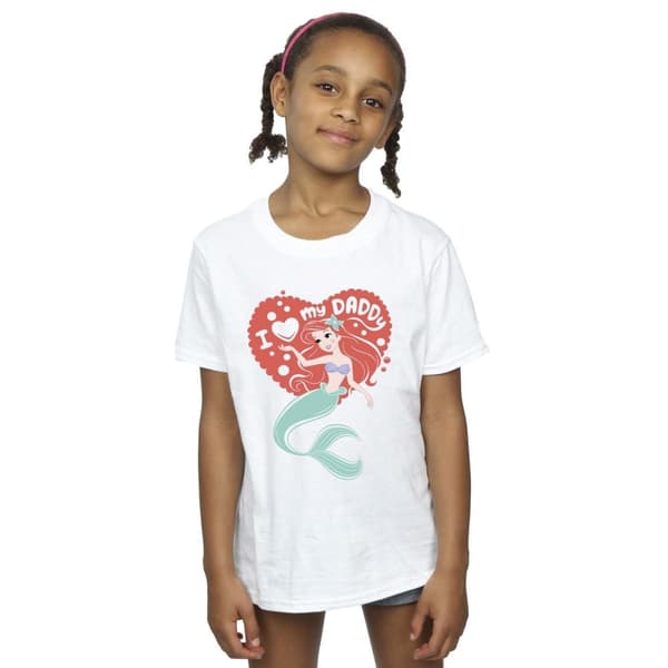 Disney Girls The Little Mermaid Love Daddy Cotton T-Shirt