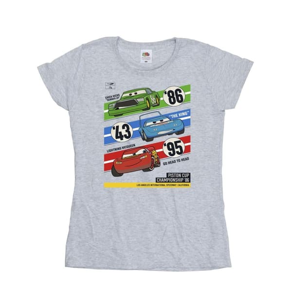 Disney Dam/Tjej Cars Piston Cup Champions - T-shirt i bomull