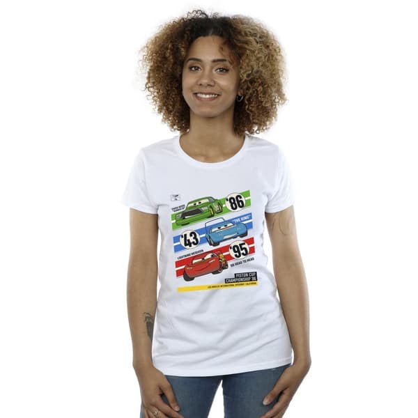 Disney Dam/Tjej Cars Piston Cup Champions - T-shirt i bomull