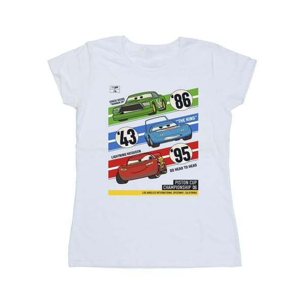 Disney Dam/Tjej Cars Piston Cup Champions - T-shirt i bomull